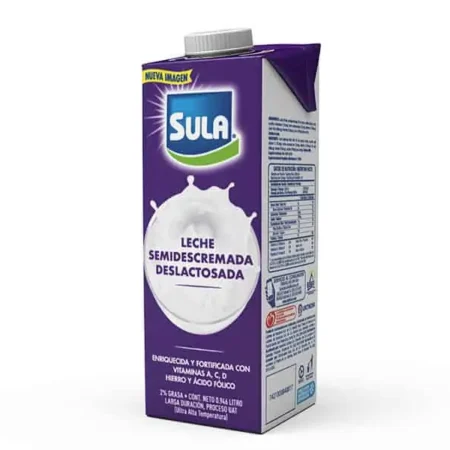 Leche Deslactosada Sula UHT