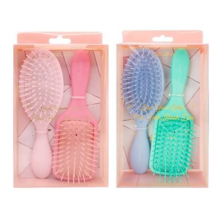 Set Mini Cepillo Para Cabello