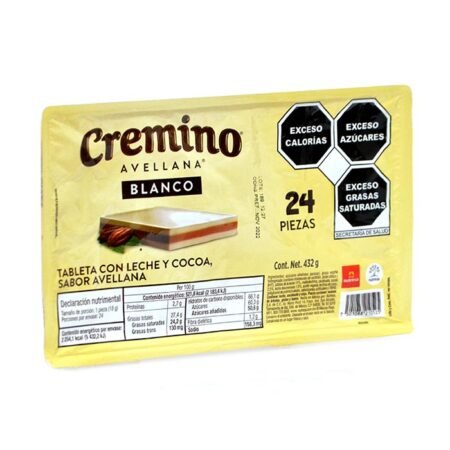 Dulces cremino blanco 24pc