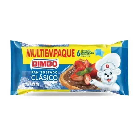 6pack Pan Tostado Bimbo 180g
