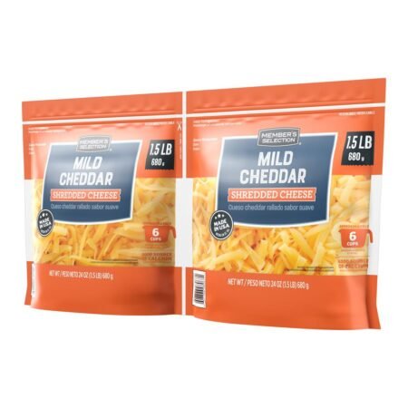 Queso cheddar rallado 1.5lb