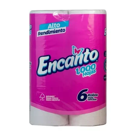 Papel encanto 6rollos 1000H