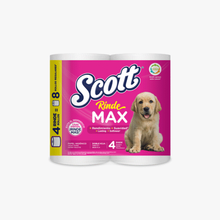 Papel higienico 4rollos rinde max