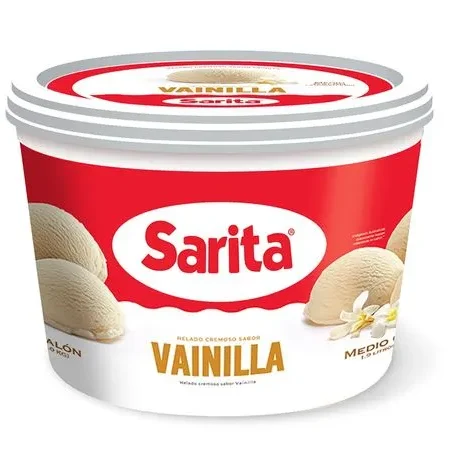 Helado vainilla 1/2 galon