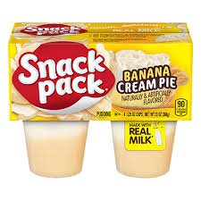 snack pack banana cream pie