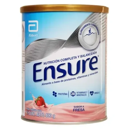 Leche en polvo ensure fresa 400g