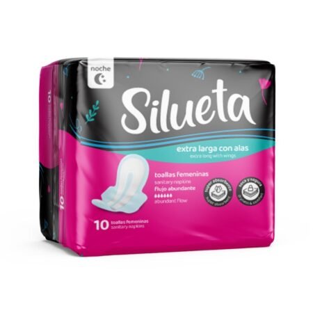 Toalla sanitaria extra larga  C/A 10und