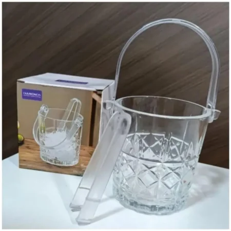 Hielera de vidrio con pinza