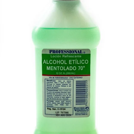 Alcohol etílico mentolado 354ml