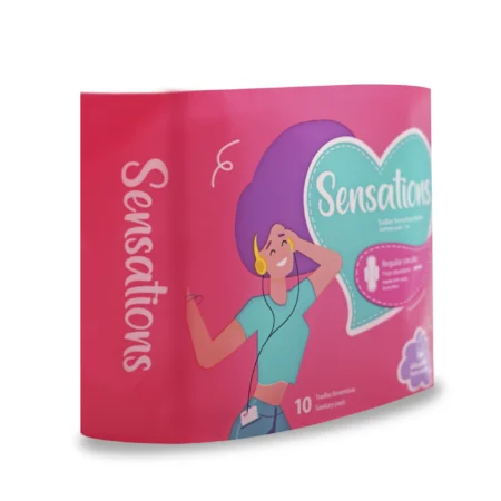 Toalla sanitaria regular con alas 10und