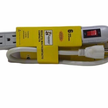 Regleta 6 tomas 127V 15A