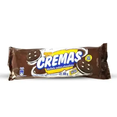 12pack galleta cremas chocolate