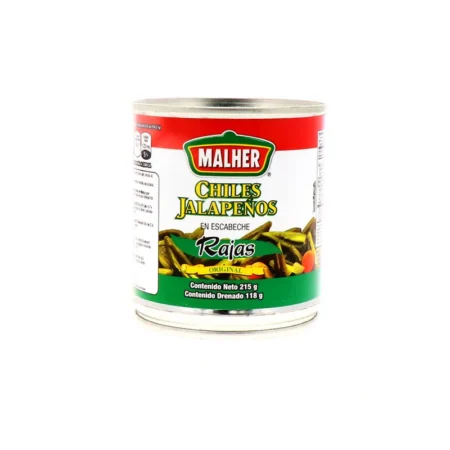 Chiles jalapeños en rajas 215g