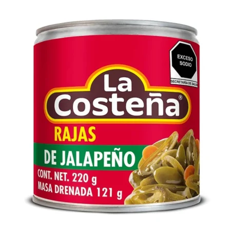 Jalapeños en rajas 220g