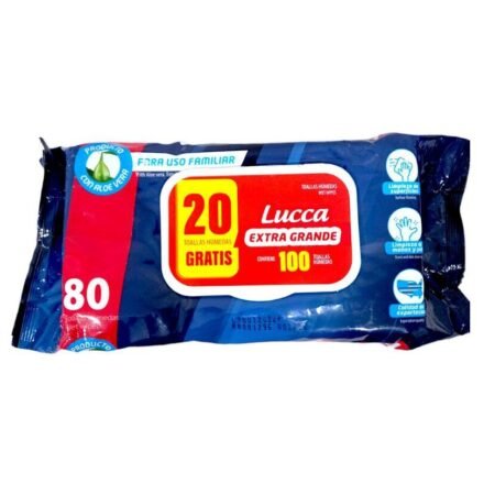 Toallas humedas extra grande 100und