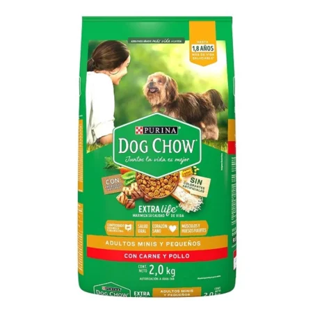 Dog chow carne y pollo 2kg adultos minis y pequeños