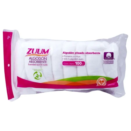 Algodón plisado absorbente 100g