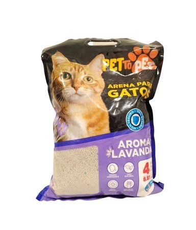 Arena para gatos aroma lavanda 4kg