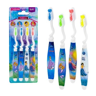 4pack cepillos dental princess