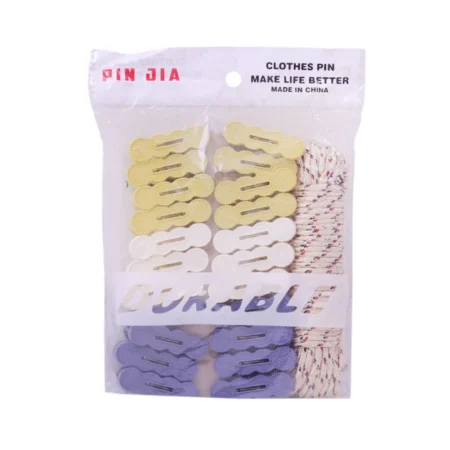 Ganchos+cuerda para ropa