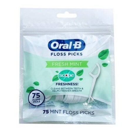 Palillo con hilo dental menta  75und