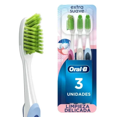 3pack cepillo dental limpieza delicada