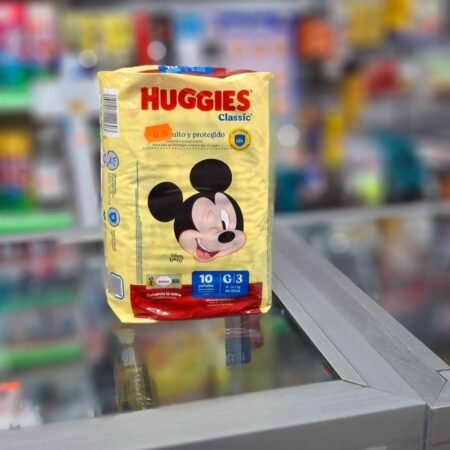 Pañal huggies classic G/3 10und.