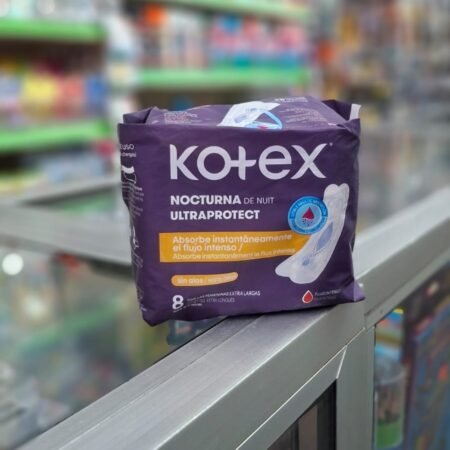 Toallas sanitarias Kotex nocturnas sin alas 8und