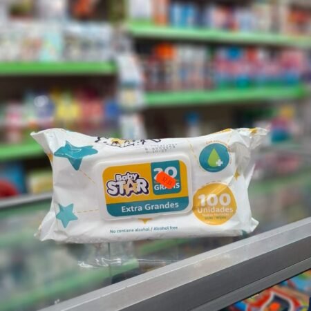 Toallas humedas baby star extra grande  100und