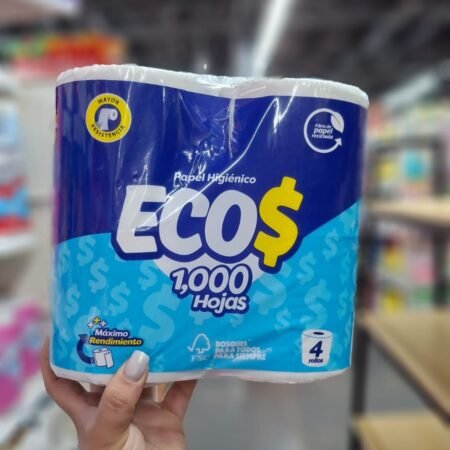 Papel higiénico ecos 4 rollo