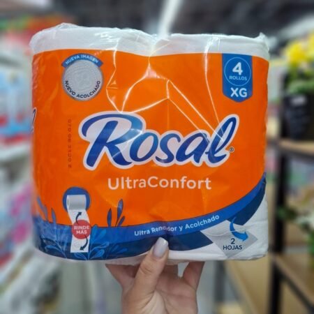 Papel higienico rosal ultraconfort  4rollo