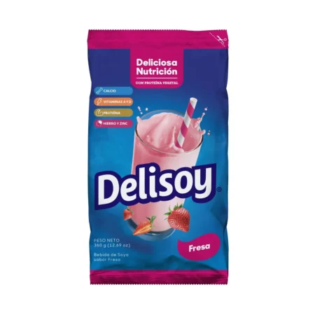 Leche en polvo Delisoy Fresa 360g