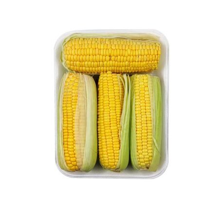 Elote dulce en bandeja
