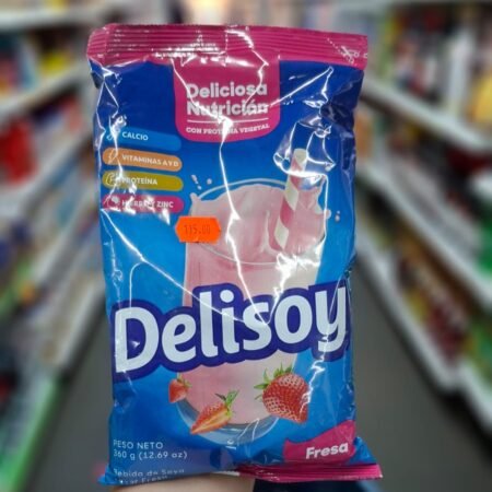 Leceh en polvo Delisoy fresa 360g