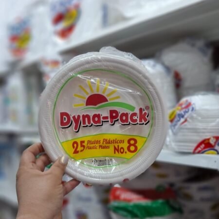 Platos desechables #8 25und dyna-pack
