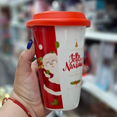 Vaso Vidrio Navideño